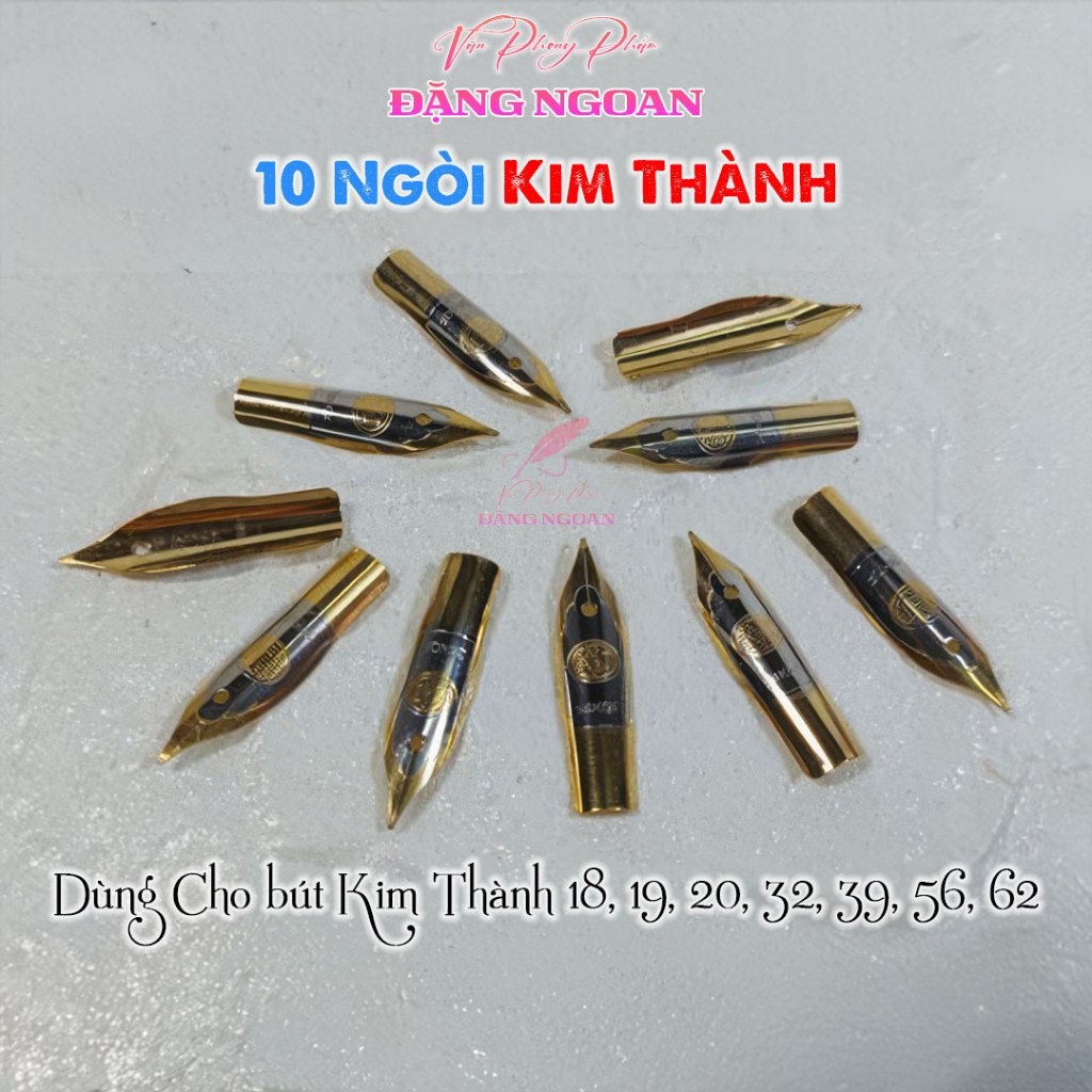 Combo 10 Ngòi thay cho Bút Kim Thành - Phù Hợp Bút Viết Tay Đẹp, Thay Thế Cho Nhiều Loại Bút khác