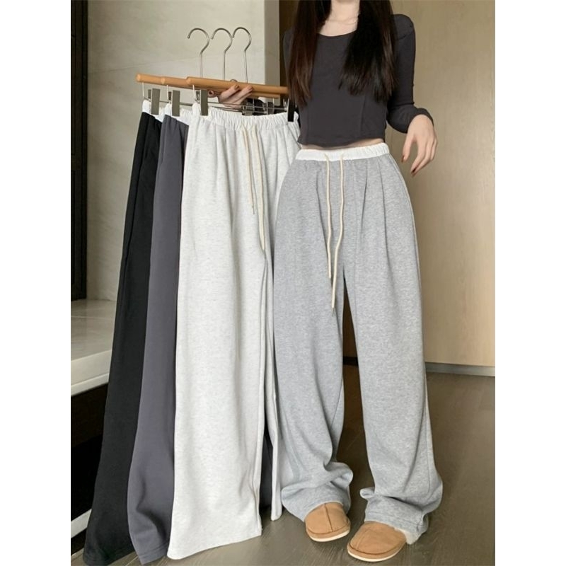 Quần ống rộng thu đông ulzzang
