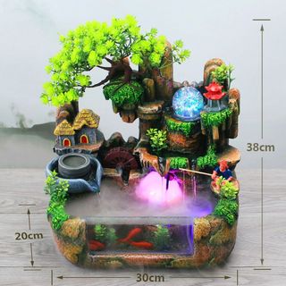 Thác nước phong thuỷ bể cá 4 mẫu