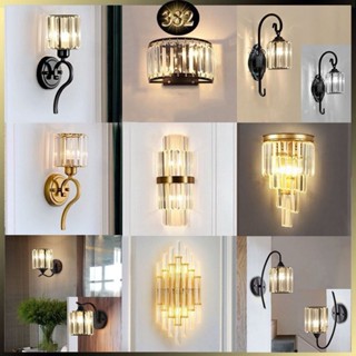 Đèn cầu thang đèn tường phòng khách thủy tinh phale sang trọng hiện đại