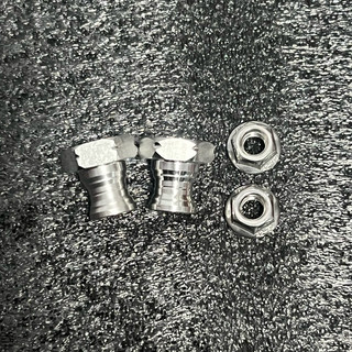 Cặp nòng tăng sên xe máy chuẩn inox 304 kèm tán lắp đặt như zin