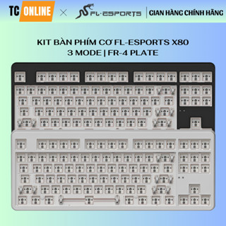 Bộ KIT bàn phím cơ FL-Esports X80 3 Mode - Hàng chính hãng