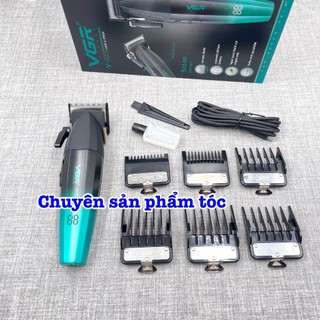 ✅VGR Tông đơ cắt tóc VGR 003 tăng tốc lưỡi mài chuốt sắc bén kim loại titanium sứ ceramic pin 2500mAh thời gian sử dụng