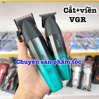  ✅VGR Tông đơ cắt tóc VGR 003 tăng tốc lưỡi mài chuốt sắc bén kim loại titanium sứ ceramic pin 2500mAh thời gian sử dụng 