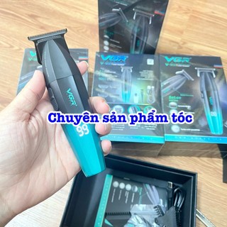 ✅VGR Tông đơ cắt tóc VGR 003 tăng tốc lưỡi mài chuốt sắc bén kim loại titanium sứ ceramic pin 2500mAh thời gian sử dụng