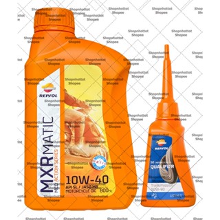 Combo Dầu nhớt tay ga Repsol MXR Matic 10w40 & 10w30 800ml (0.8L)  & 1L + Nhớt Lap Repsol
