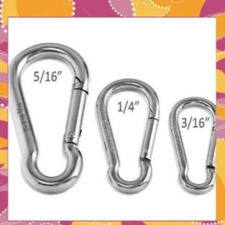 Móc Khóa An Toàn Carabiner Thép Cao Cấp  6mm 8mm - THÁI BÌNH VINA
