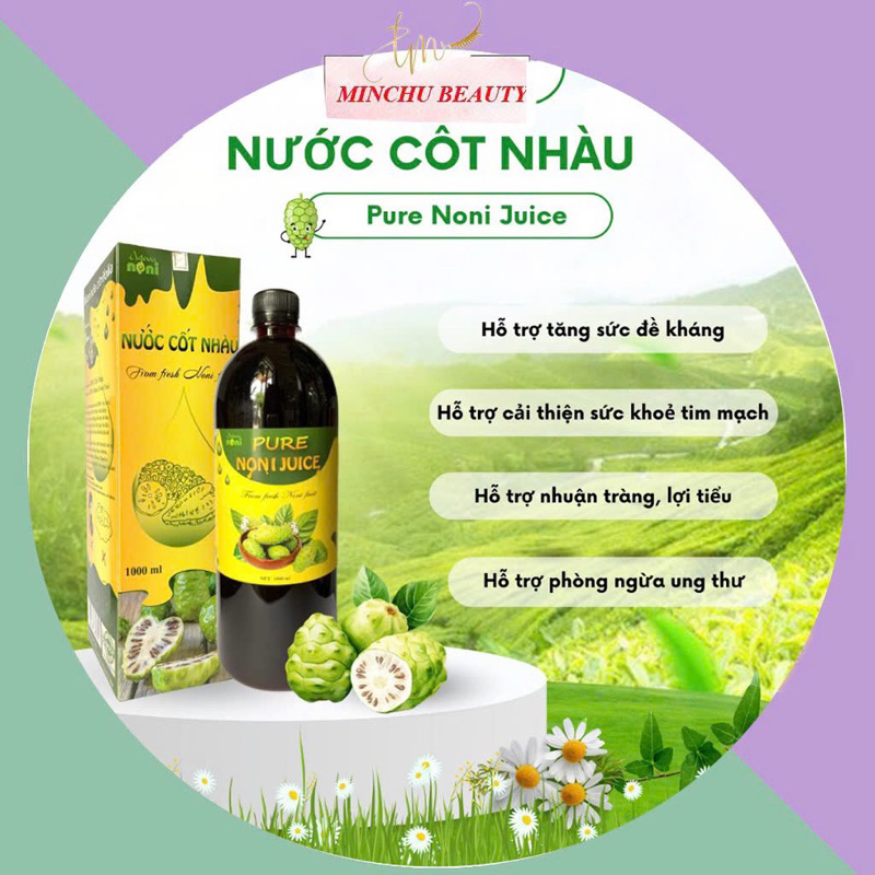 Nước Cốt Trái Nhàu Nguyên Chất Noni Juice Adeva Noni Lên Men Tự Nhiên Hỗ Trợ Tăng Sức Đề Kháng