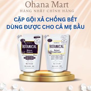  Dầu Gội Táo Đen  Hatomugi Botanical Nhật Bản Không Silicone Giúp Kiềm Dầu Làm Phồng Kích thích mọc và Phục hồ 