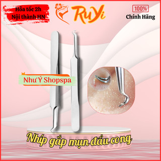 Nhíp gắp mụn đầu đen, mụn cám, sợi bã nhờn | Nhíp đầu cong