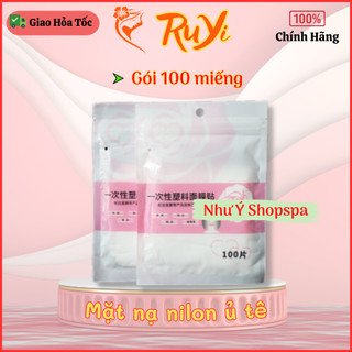 Mặt nạ nilon ủ tê gói 100 miếng | màng ủ mặt | mặt nạ ủ tê, ủ trắng