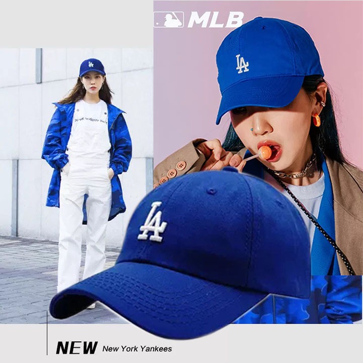 Nón Mũ Lưỡi Trai LA NY MLB Xanh Dương Rookie Ball LA Dodgers D.Green 32CP77111-07G Xịn, Mũ Nón MLB L