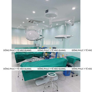 Ga trải giường bệnh viện Hào Quang màu xanh lá cây