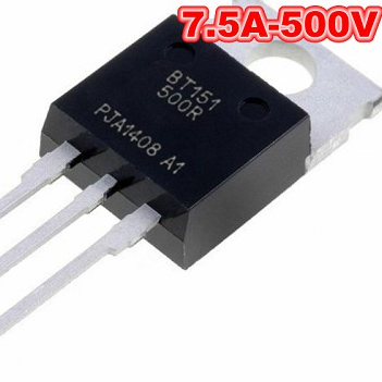 Thyristor BT151-500R (7.5A-500V) mới chính hãng.