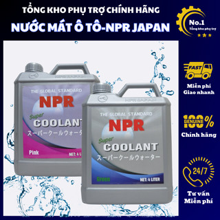 Nước làm mát ô tô - Nước mát động cơ ô tô màu xanh đỏ chính hãng NPR JAPAN 4L