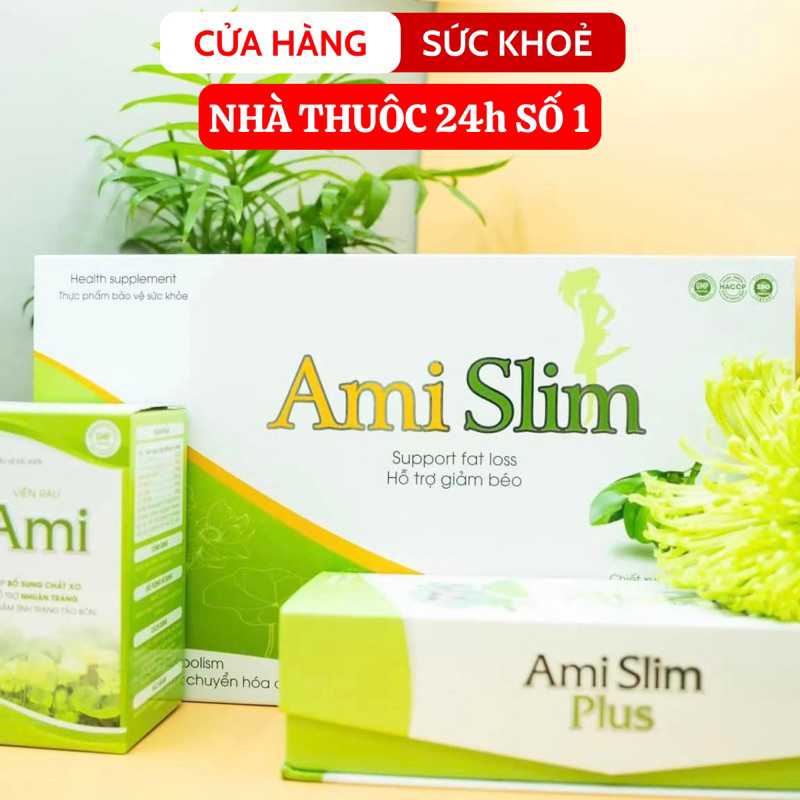 Bộ sản phẩm Ami Slim giúp hỗ trợ giảm cân Amislim