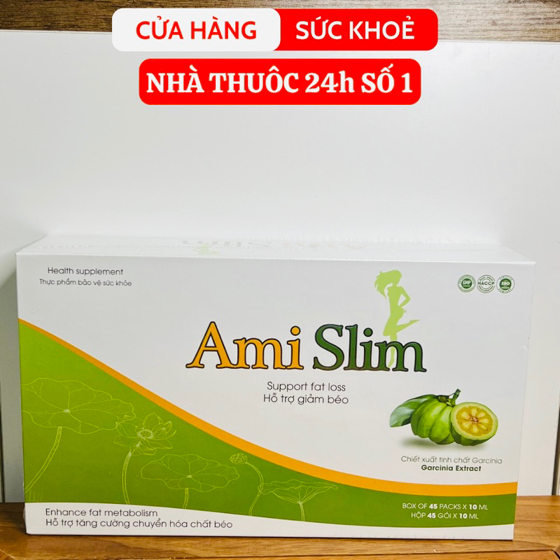 Bộ sản phẩm Ami Slim giúp hỗ trợ giảm cân Amislim