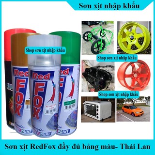 Sơn xịt Thái Lan Redfox nhiều màu dung tích 400ml