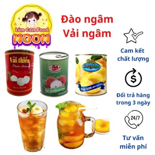 ĐÀO NGÂM 🍑 VẢI NGÂM 🫒 GIÒN NGON ❤️ FREE SHIP ❤️- Lùn Con Food