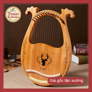 [LYRE 16 DÂY CEGA] Giao 2h Đàn lyre 16 dây Cega-M16 Tặng cây chỉnh dây, khăn lau mua kèm kalimba giá sốc