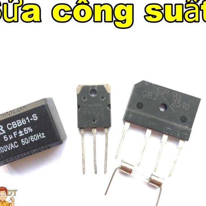 Combo linh kiện sửa công suất bếp từ với IGBT GT40Q323 40RR22