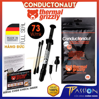 Keo tản nhiệt CPU Thermal Grizzly Conductonaut 1g kim loại lỏng  - Chính hãng, Kem gấu tản nhiệt Kryonaut 1Gram