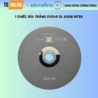 Đĩa trắng DVD+R DL Verbatim 8.5GB - Ritek 8.5GB (Số lượng 1 cái)