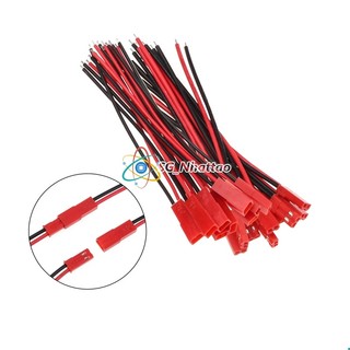 Set 5 Cặp Đầu nối cáp JST 2 chân đực và cái Đầu nối giắc cắm dây JST 2P cho dải đèn LED RC