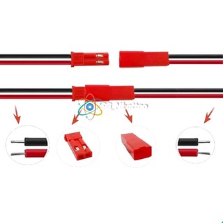 Set 5 Cặp Đầu nối cáp JST 2 chân đực và cái Đầu nối giắc cắm dây JST 2P cho dải đèn LED RC