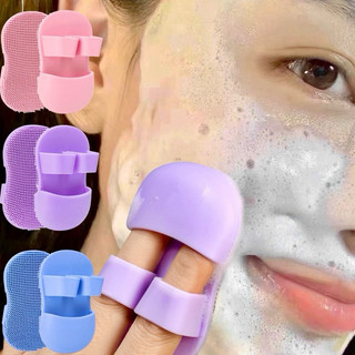 Bàn chải massage làm sạch da mặt bằng silicon - Tẩy tế bào chết, mềm mại - loại bỏ mụn đầu đen
