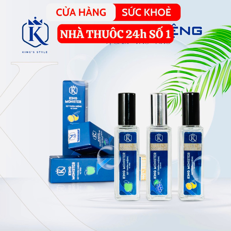 King Monster Xịt thơm miệng Hương vị ngọt dịu thơm mát