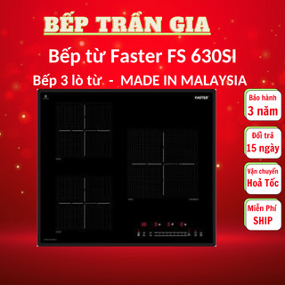 Bếp từ 3 Faster FS 630SI | Bếp từ 3 Canzy CZ 656HNT | Bếp điện 3 lò từ Smaragd SI3 9999