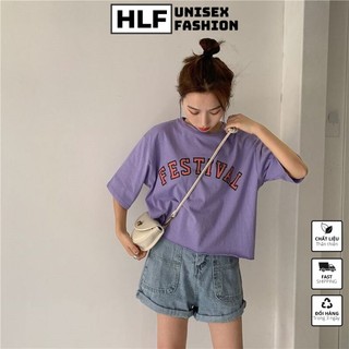 Áo thun nữ Croptop FESTIVAL cực xinh dễ mặc