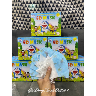 [ Giá sập sàn] Set 100 khẩu trang 3D trẻ em kháng khuẩn cao cấp Cho bé từ 0-12 tuổi