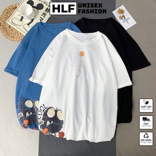 Áo thun tay lỡ form rộng con bọ Cool, áo phông form rộng tay lỡ HLFashion