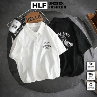 Áo polo thun cổ trụ 2 chai bia good time nam nữ, áo thun size có cổ HLFashion