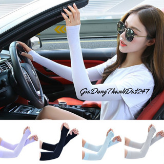 (Set 2) Đôi Găng tay chống nắng xỏ ngón, Chống tia UV thoáng khí chất lượng cao - TD247