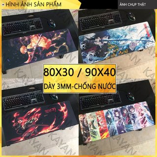 Miếng lót chuột, bàn di chuột chống nước anime Kimetsu No Yaiba - Diệt Quỷ Cứu Nhân - Demon Slayer