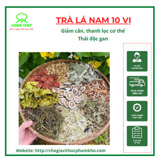 Trà Lá Nam 10 vị giảm cân, giảm mỡ bụng hiệu quả (Bịch 10 gói, dùng 30 ngày) - Hỗ trợ giảm cân, giảm mỡ máu...