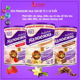  Sữa pediasure Nga dâu socola vani tăng cân chiều cao cho bé 850g-lifescare 