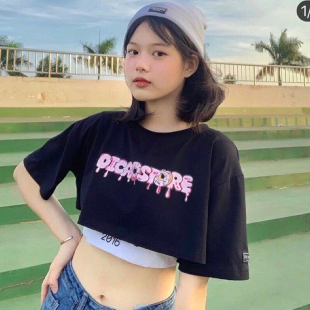 Áo croptop viền thể thao 💞💞💞💞51 set áo croptop kèm áo ba lỗ 🫶🫶🫶