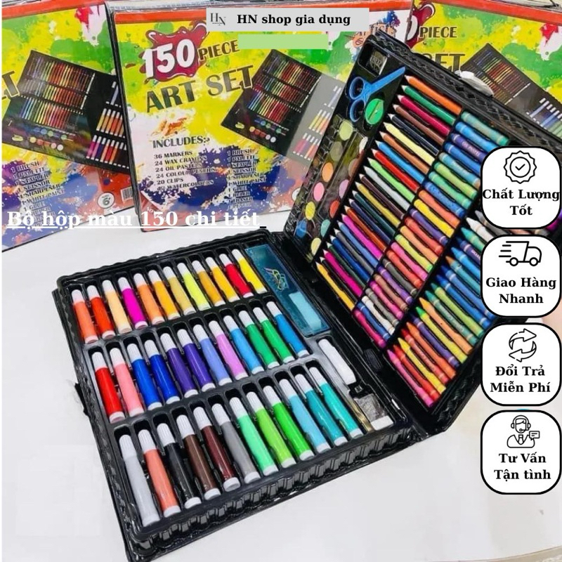 🔥FREESHIP🔥Hộp Màu 150 Chi Tiết Cho Bé Yêu (Hàng Loại 1) 🖍🖍