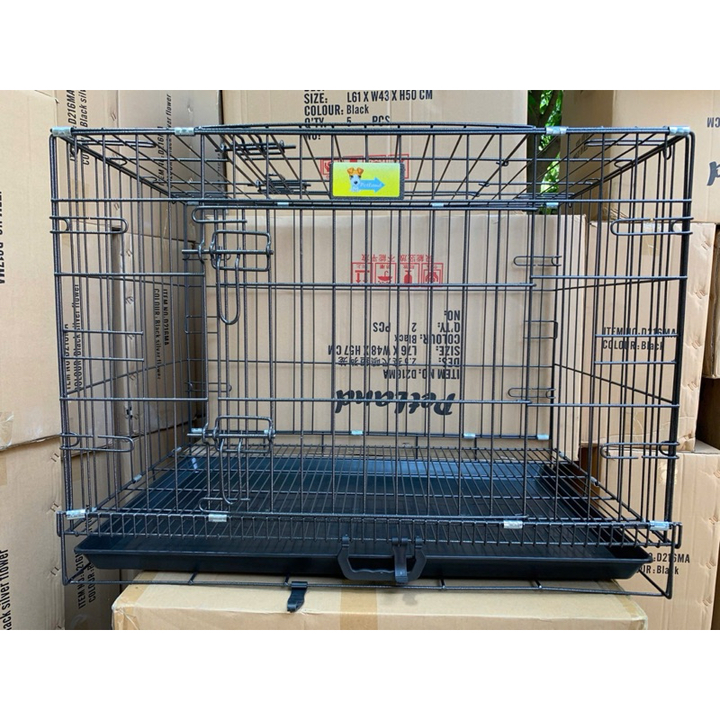 Chuồng sắt sơn tĩnh điện loại Dày Xếp Gọn cho Cún