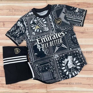 Bộ Quần Áo CLB Arsenal Pre Match  2024 - Vải Polyester Gai Thái Cao Cấp