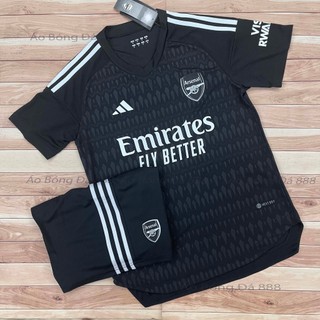 Bộ quần áo bóng đá, áo đá banh clb arsenal thủ môn 2023 - vải polyester gai thái cao cấp