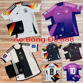 Áo Bóng Đá, Áo Đá Banh Đội Tuyển Đức 2024  - Chuẩn Mẫu Thi Đấu - Vải Polyester Thái Gai Lưới