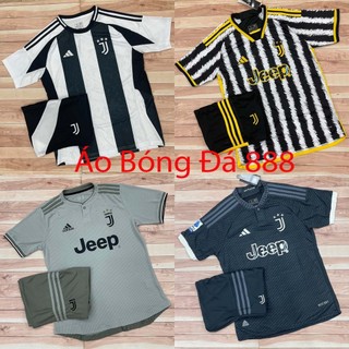 Áo Bóng Đá CLB Juventus 24/25, Áo Đá Banh Juve - Chuẩn Mẫu Thi Đấu - Vải Gai Thái Cao Cấp