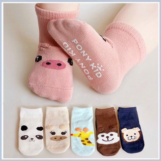 Tất len Pony Kid Cổ Cao Chống Trượt Mã Mới Cho Bé