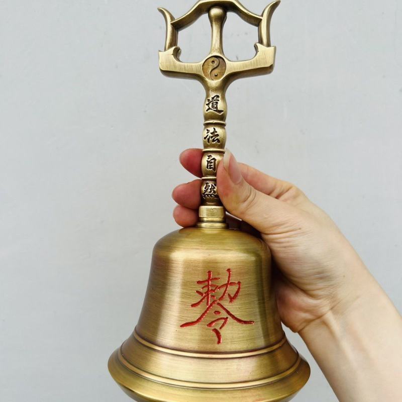 Chuông đồng Mao Sơn âm dương sắc lệnh dài 22cm