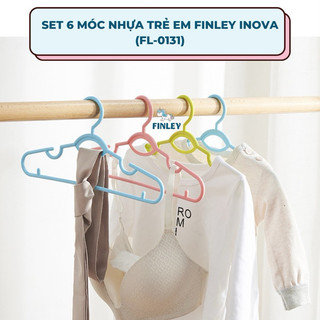 Set 6 móc phơi quần áo trẻ em Inova, móc phơi đồ cho bé, móc phơi đồ em bé